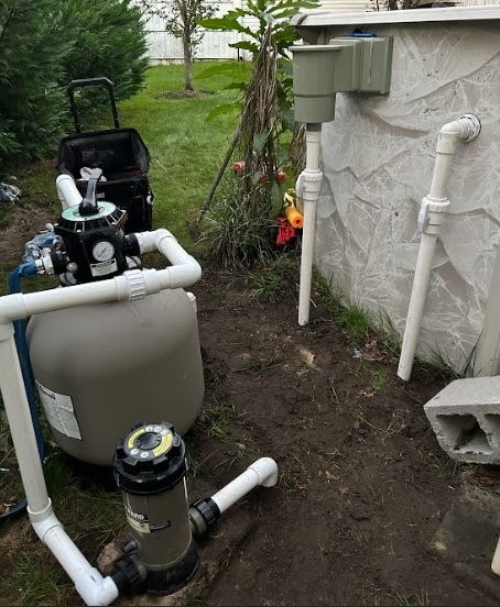 New pump and filter system installed and running